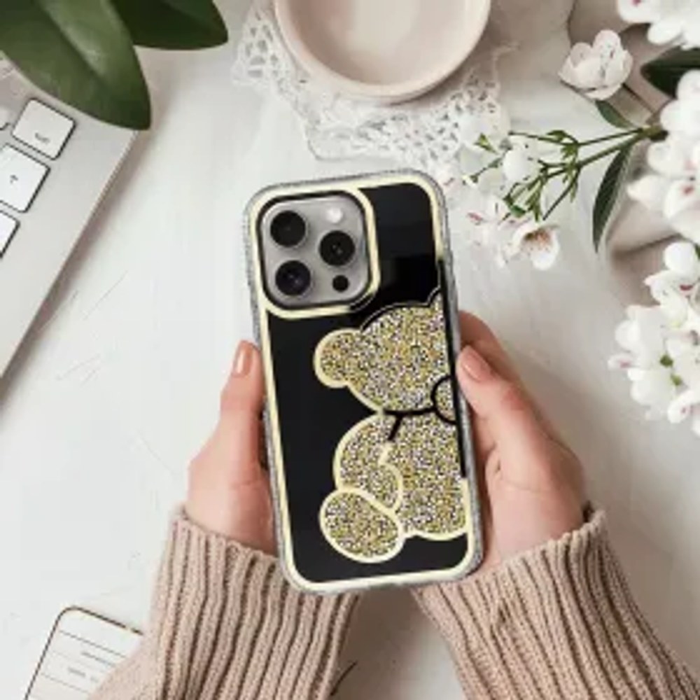 MEDVÍDEK Pouzdro na IPHONE 14 zlaté