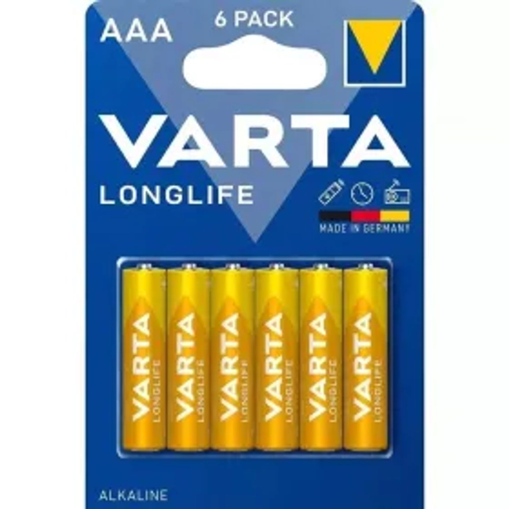 VARTA alkalická baterie R3 (AAA) Longlife 6 ks