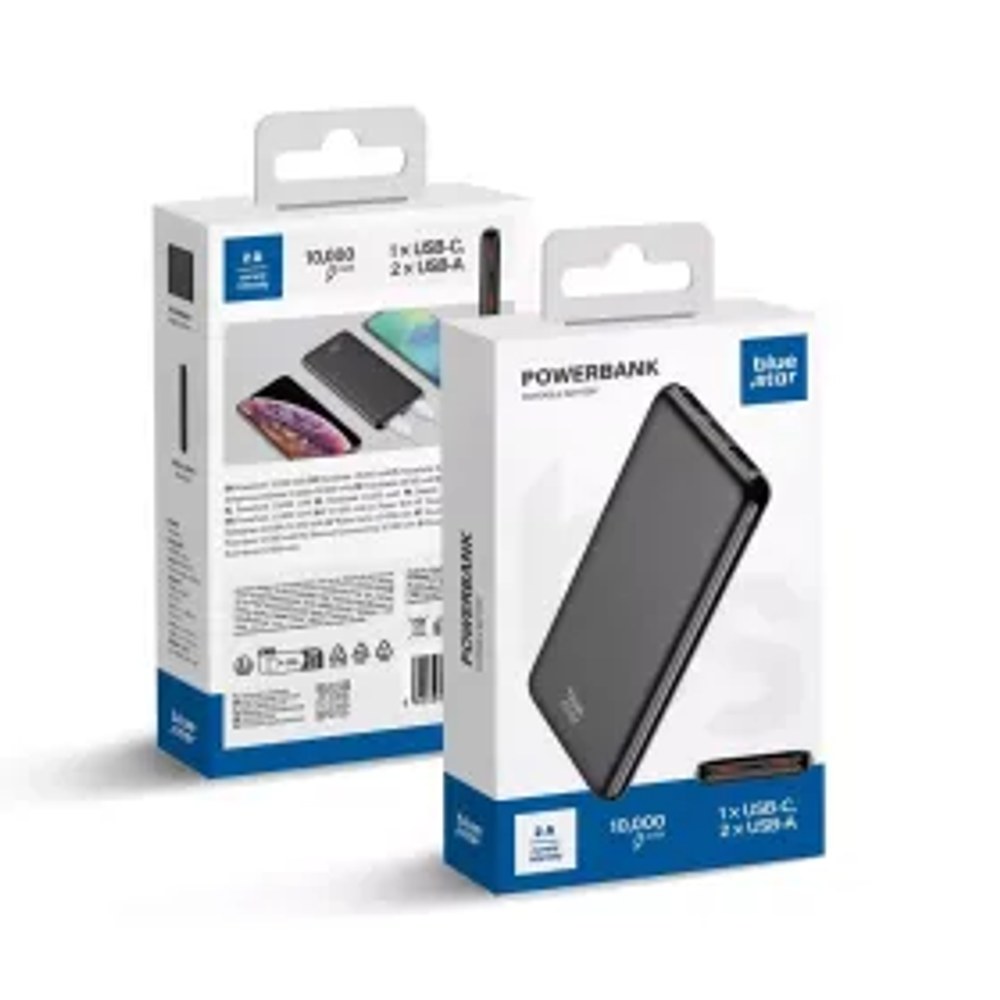 Powerbanka BLUE STAR 10000 mAh 2A W1086 černá