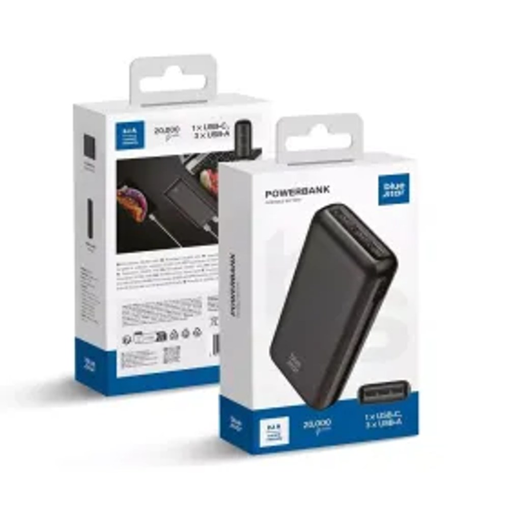 Powerbanka BLUE STAR 20000 mAh 2,1A W2027 černá