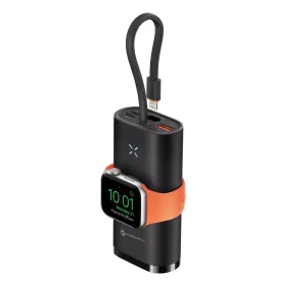 Powerbanka F-ENERGY F10K4 kompatibilní s Apple Watch PD QC3.0 3A 22,5W 10000 mAh černá