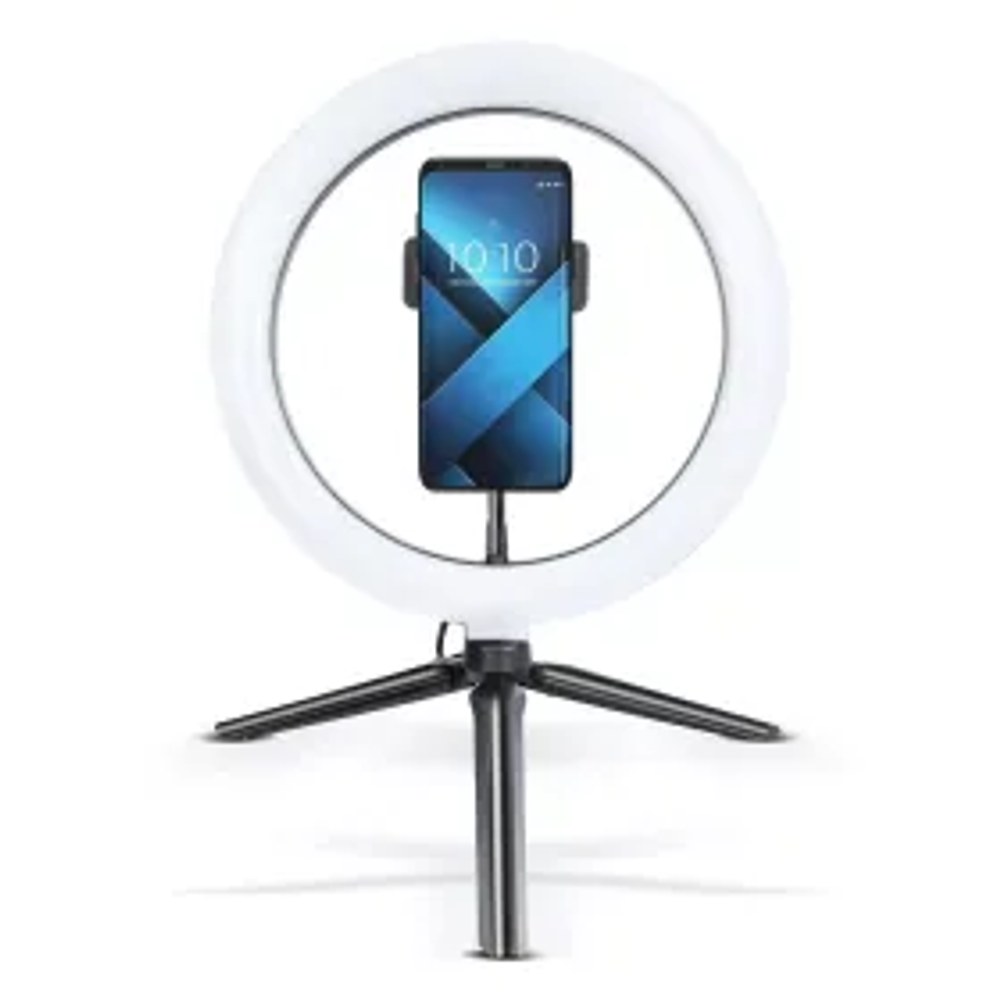 Led RING lampa 10palcová s držákem na mobil
