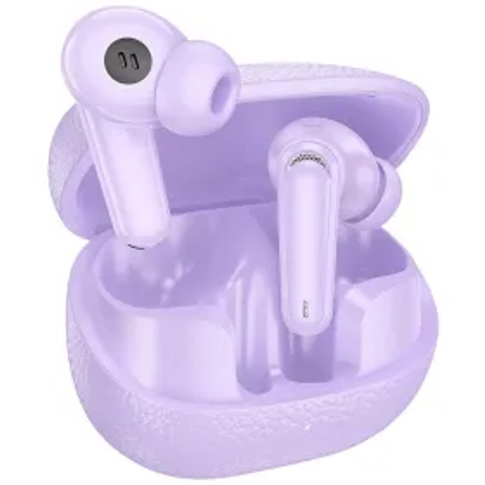 HOCO bezdrátová sluchátka bluetooth TWS EQ23 fialová