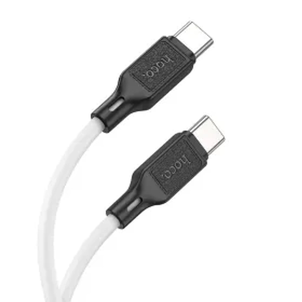 HOCO kabel Typ C až Typ C 3A 60W X90 1 m bílý
