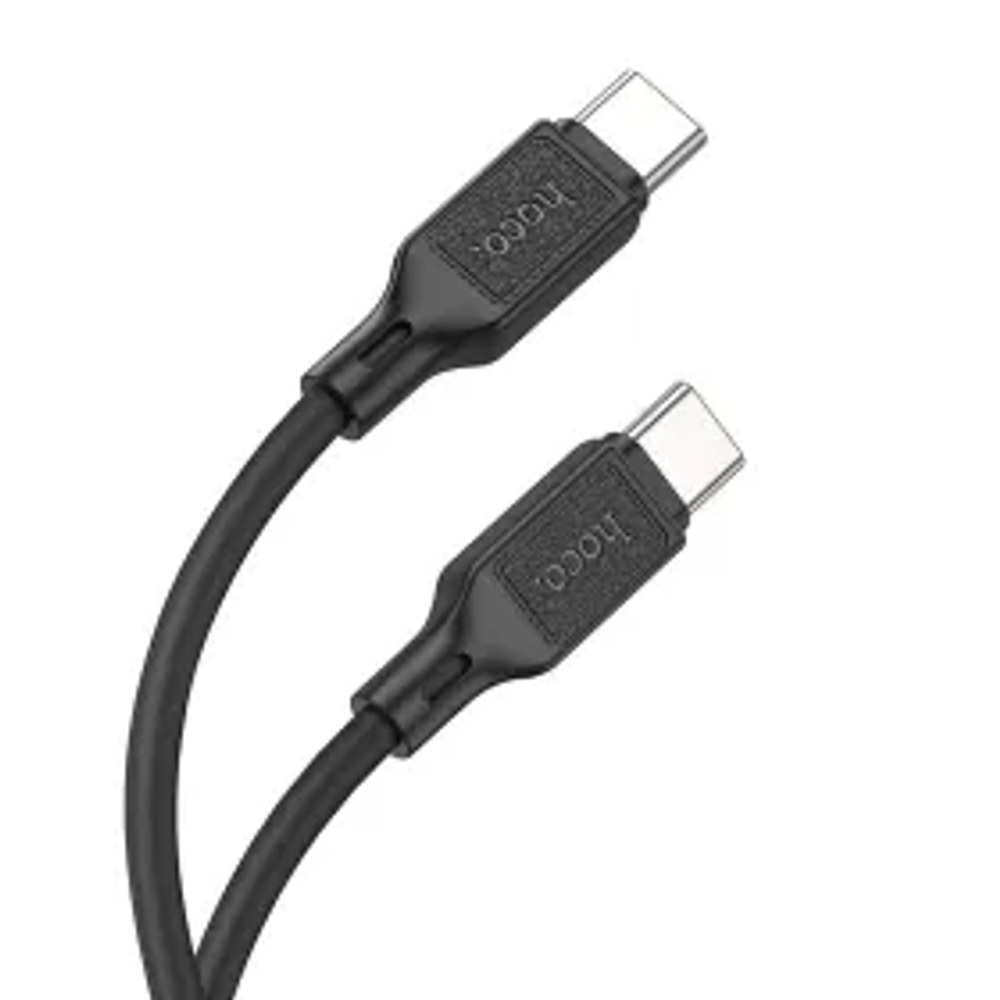 HOCO kabel Typ C až Typ C 3A 60W X90 1 m black