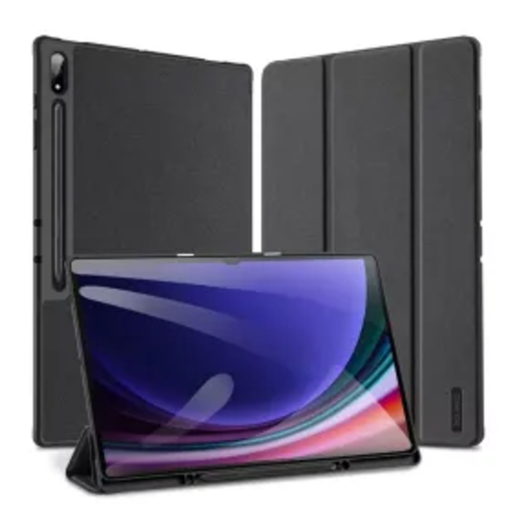 Pouzdro DUX DUCIS DOMO skládací s úložným prostorem na tužku pro SAMSUNG Tab S10 Ultra black