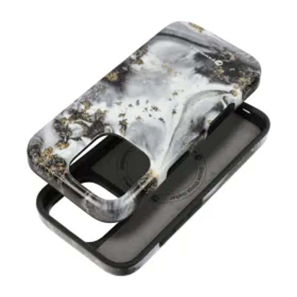 F-PROTECT Mirage, Military Drop-Tested pouzdro kompatibilní s MagSafe pro IPHONE 15 silver fog