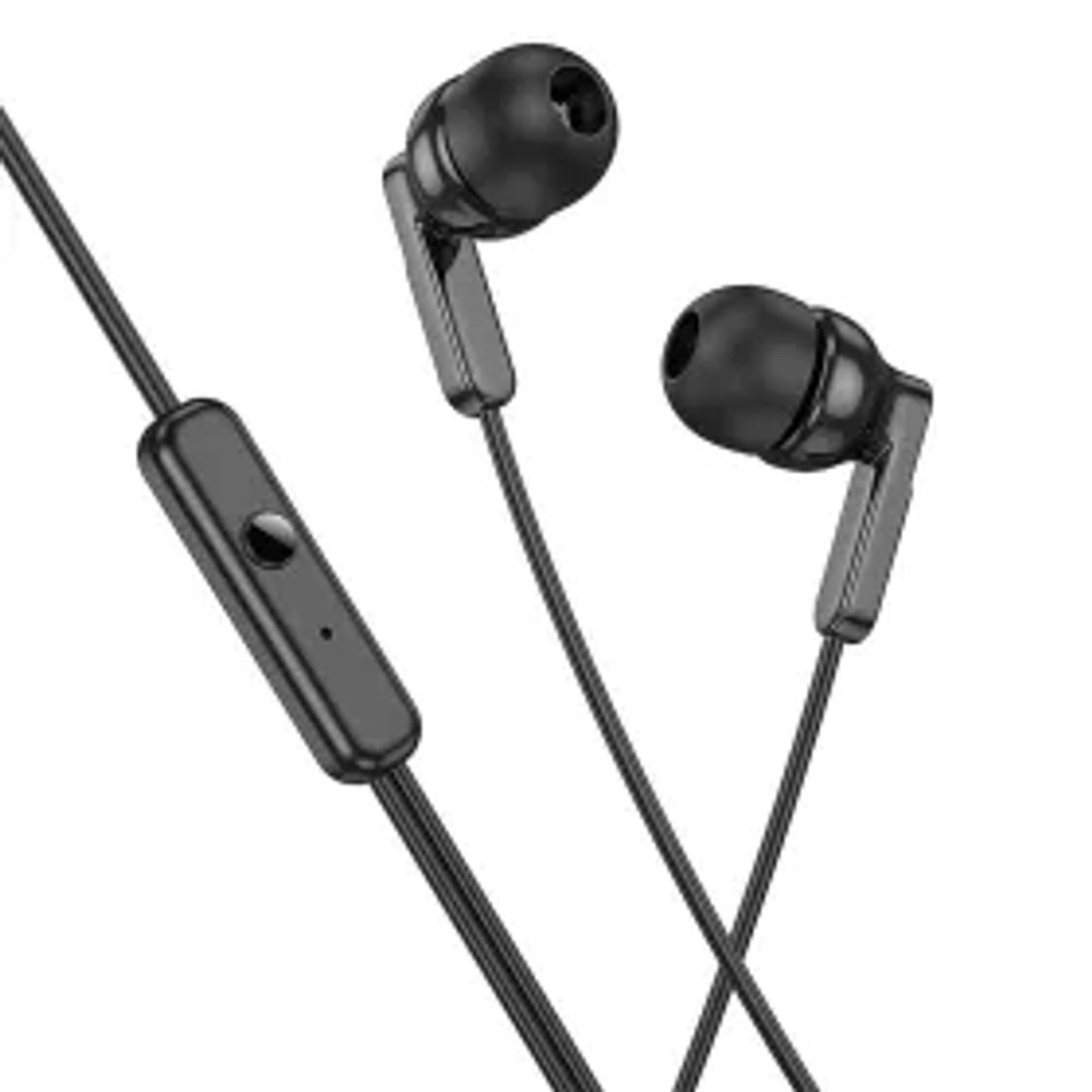 HOCO sluchátka pro 3,5mm s mikrofonem M121 Jasně černá