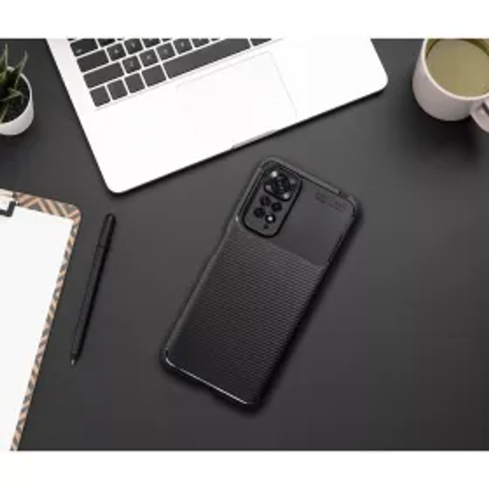 Pouzdro CARBON PREMIUM pro XIAOMI Redmi Note 14 Pro Plus 5G černé
