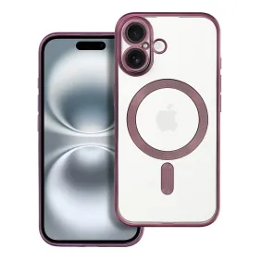 Pouzdro ELECTRO MAG COVER kompatibilní s MagSafe pro IPHONE 16 tmavě fialové