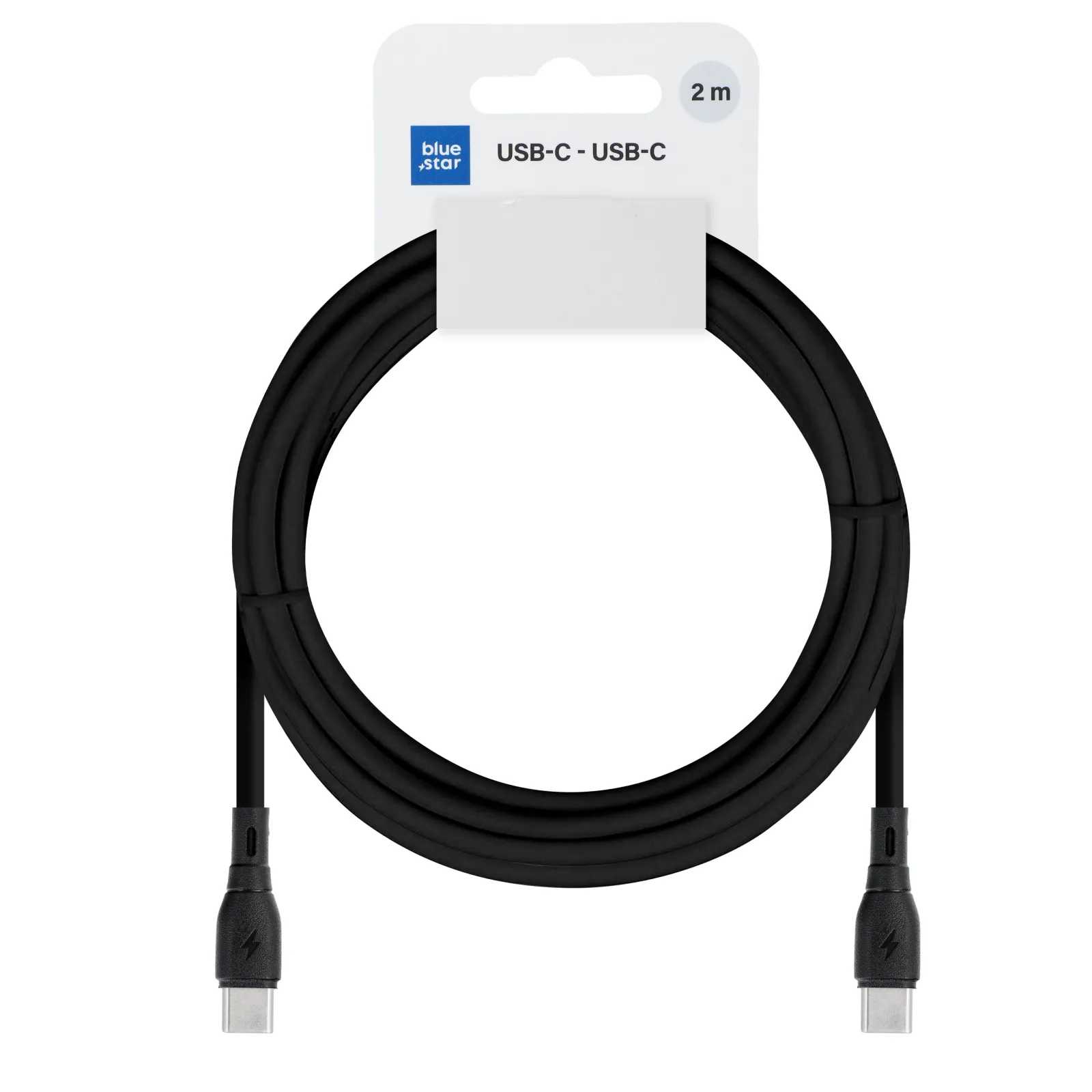 BLUE STAR ECO kabel 3A 60W typ C na typ C PJ73-13-4 2m černý