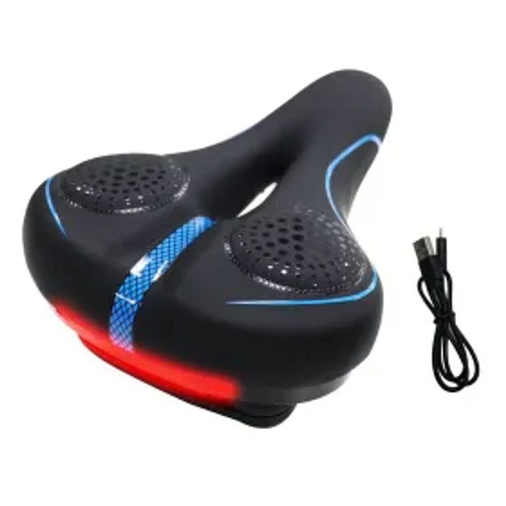Cyklistické sedlo s vestavěným LED světlem FSBSD-232-1 černé