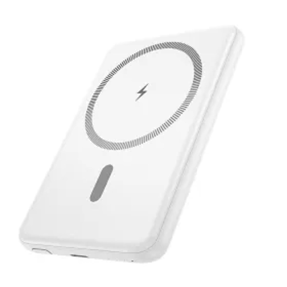 HOCO powerbanka 5000 mAh ultratenká kompatibilní s MagSafe PD QC 2A 20W J140A bílá