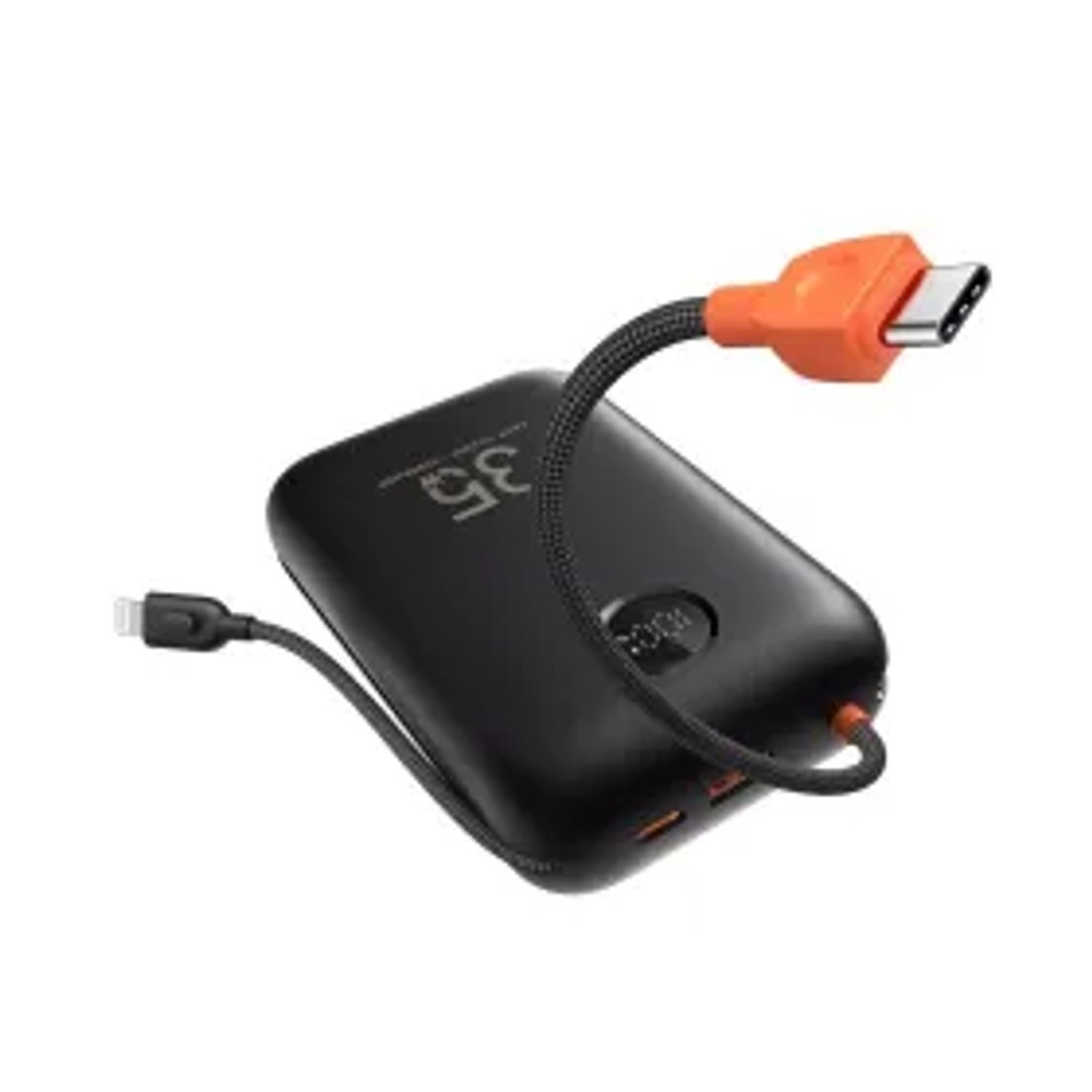 VEGER powerbank 30000 mAh s vestavěnými kabely Type C / Lightning PD QC3.0 35W K3 (W3018) černá