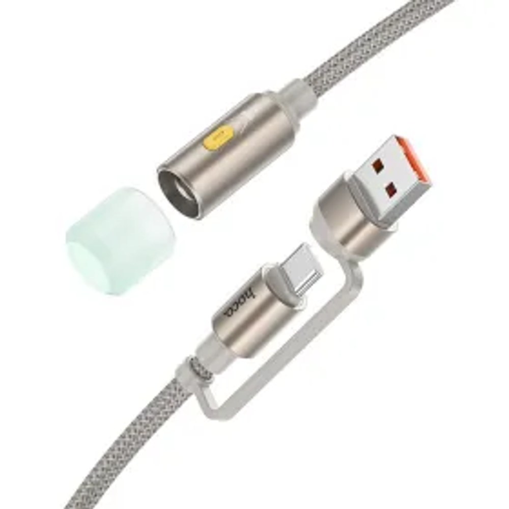 HOCO kabel USB A / Type C na LED světlo UA38C zlatý