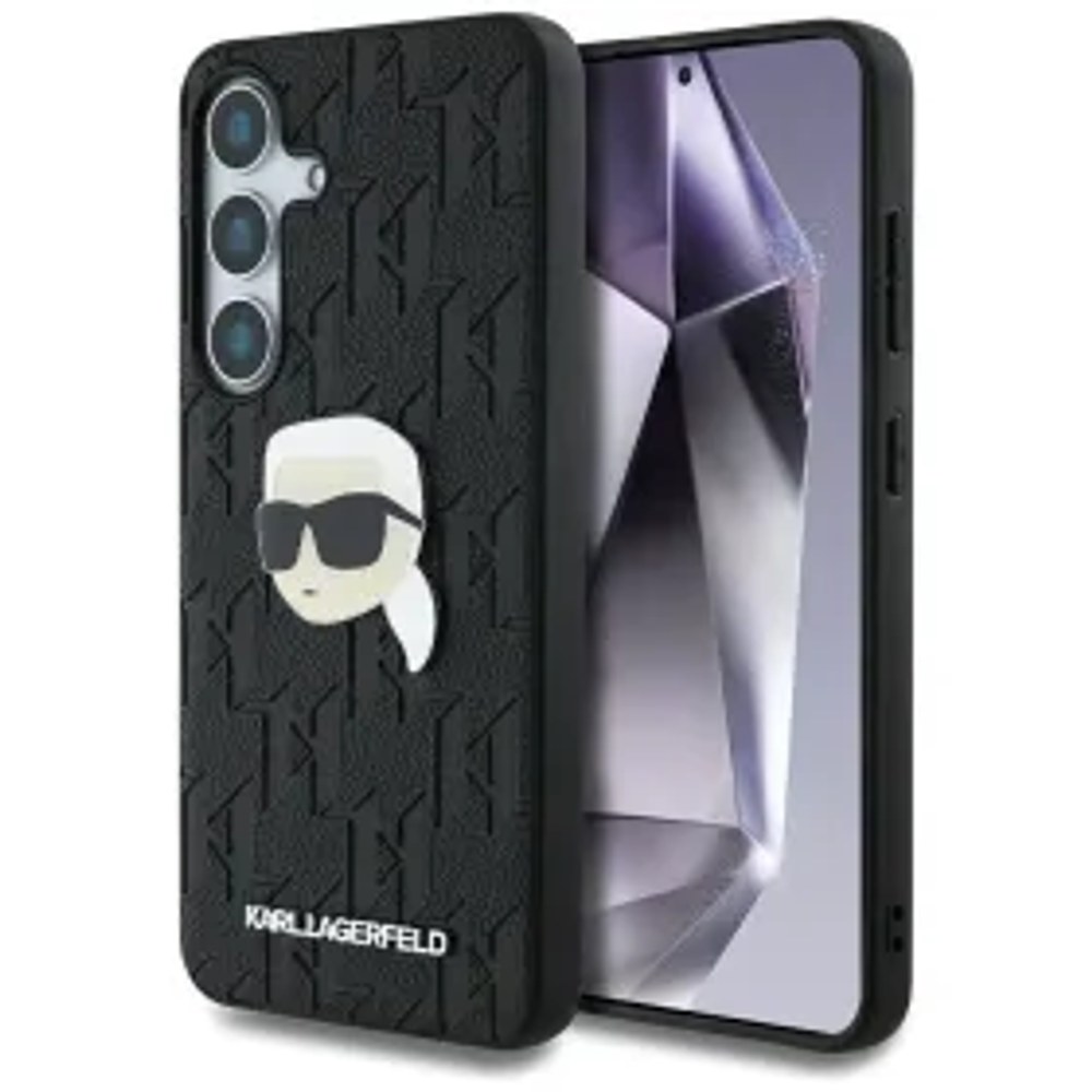 KARL LAGERFELD pouzdro pro SAMSUNG S25 Plus KLHCS25MPGKLKIPK (PU Monogram K. Head Pin) černé