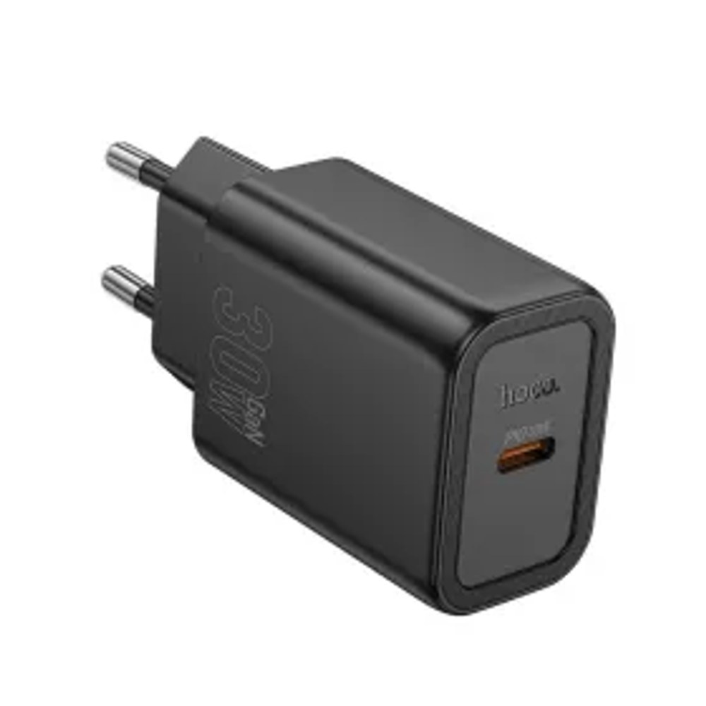 Nástěnná nabíječka HOCO Type C PD QC 30W N62 černá