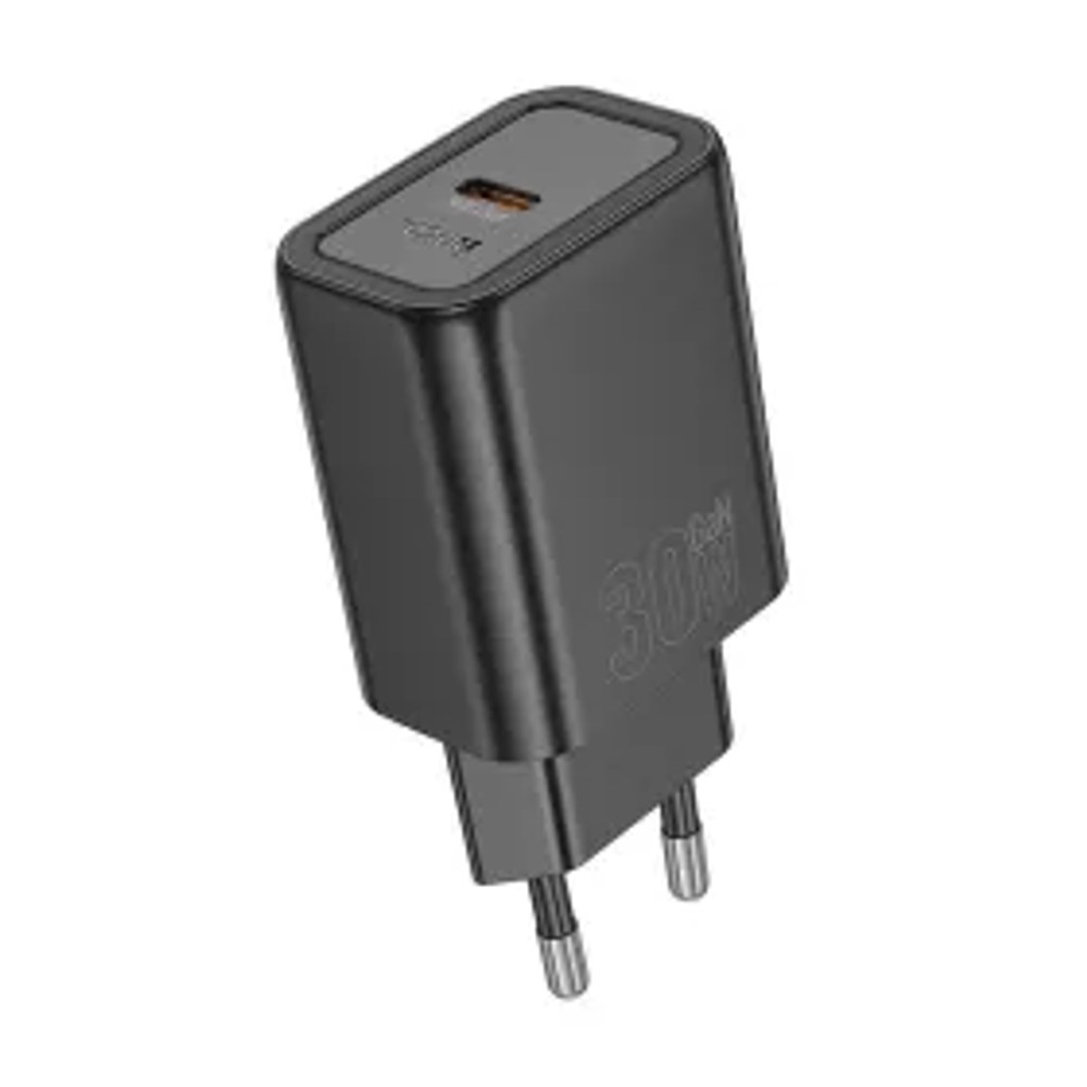 Nástěnná nabíječka HOCO USB A + Type C PD QC3.0 3A 30W N63 černá