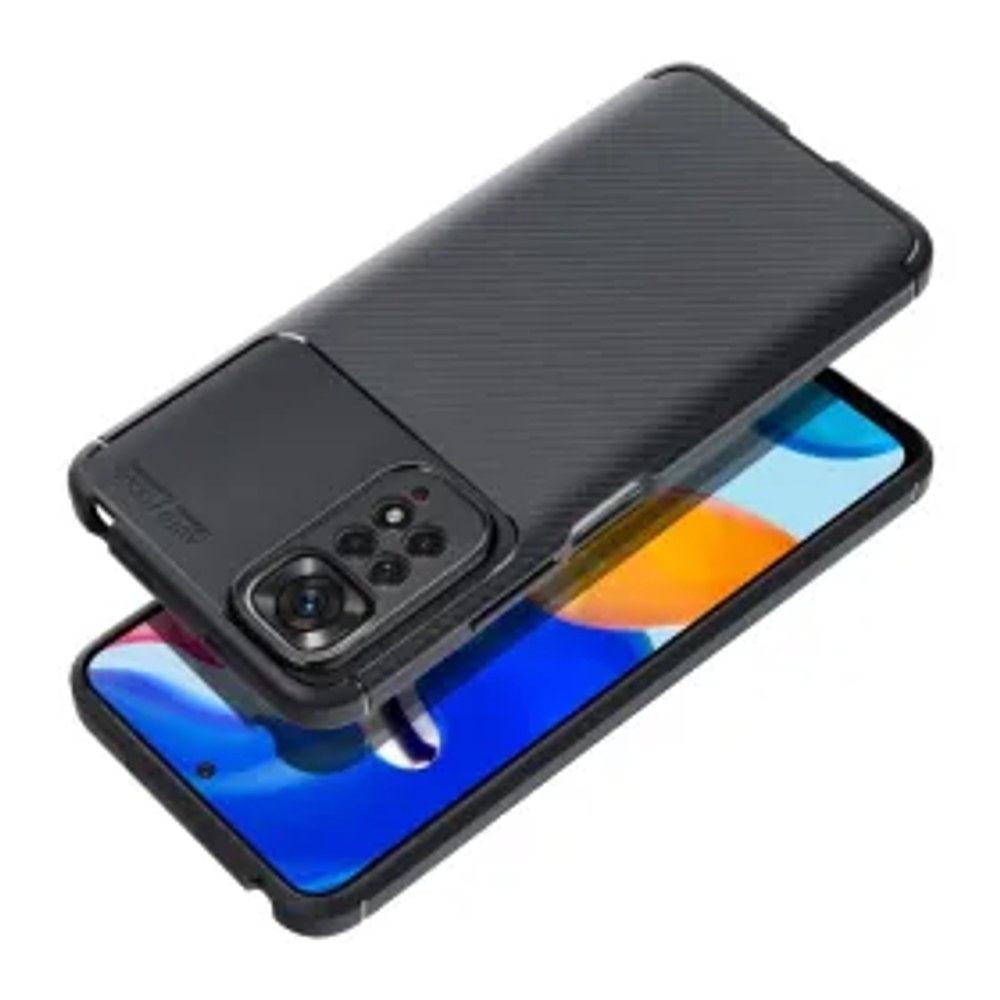 Pouzdro CARBON PREMIUM pro XIAOMI Redmi Note 14 PRO 4G černé