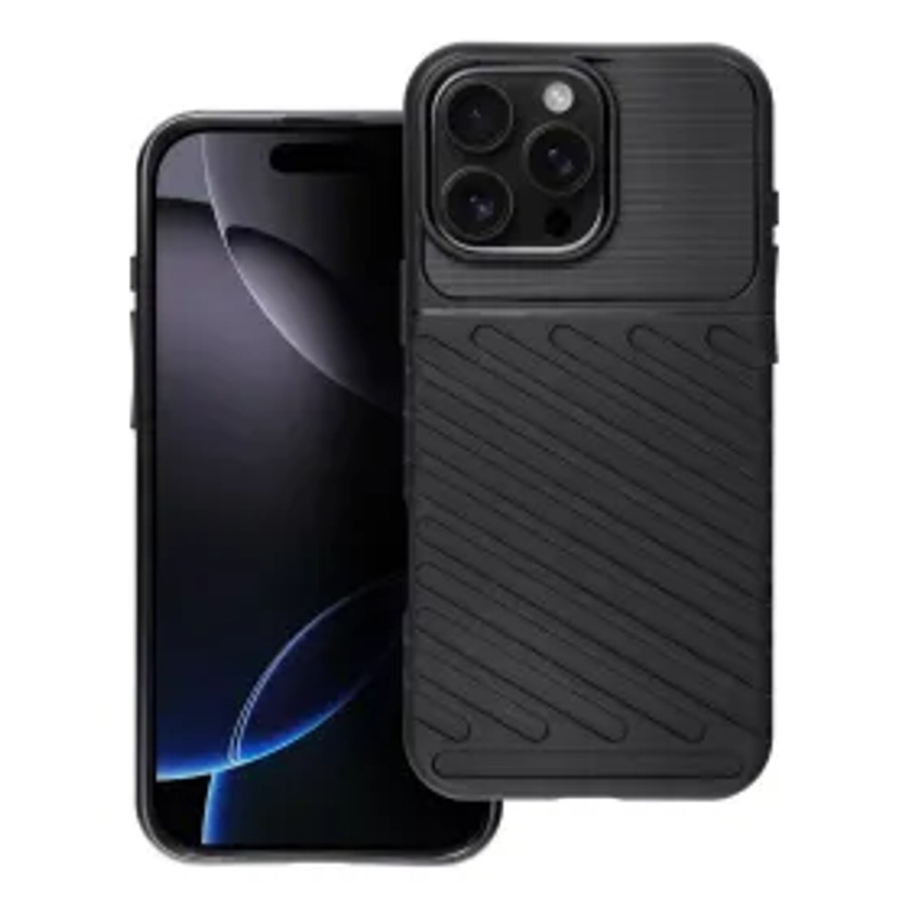 Pouzdro CARBON PREMIUM pro IPHONE 16 černé