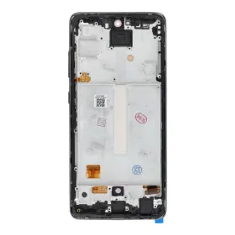 LCD displej pro SAMSUNG A52 5G / A52 HARD OLED + přední kryt black otisk prstu funguje