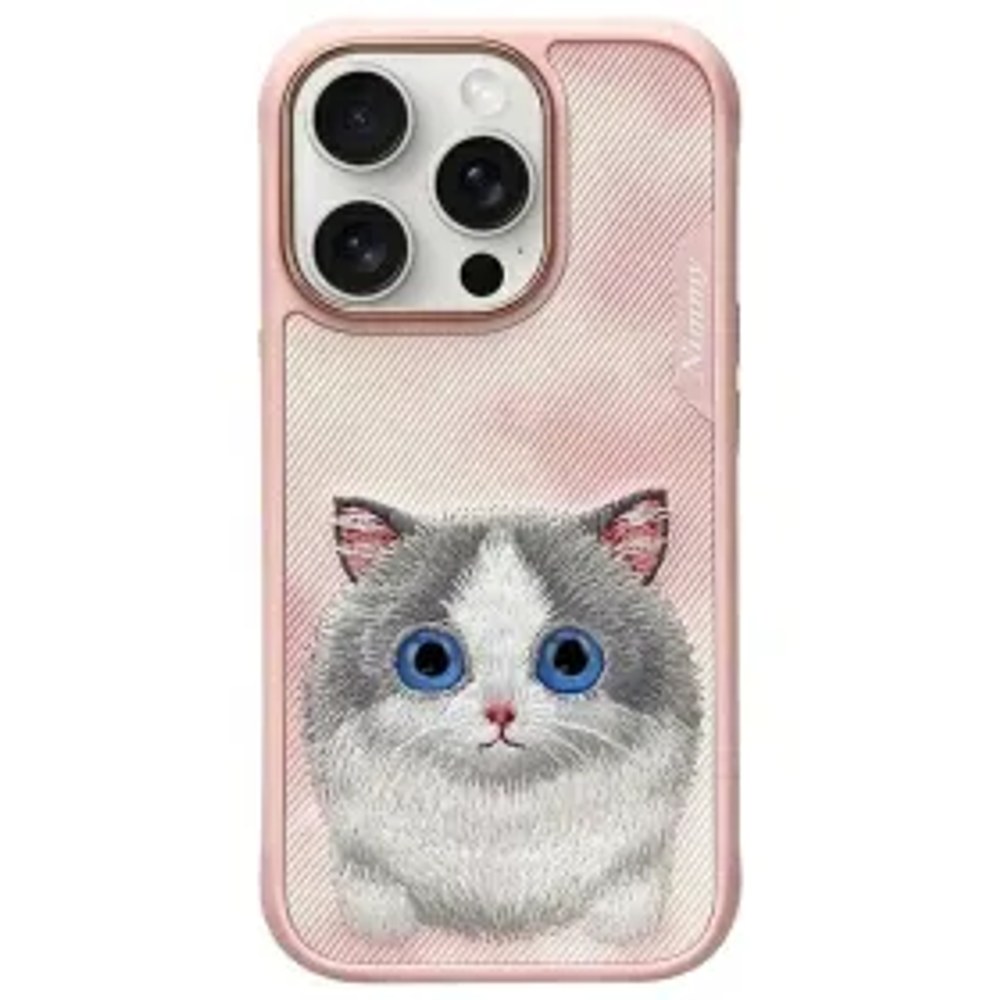 NIMMY pouzdro BIG EYED PET 2.0 Cat pro IPHONE 16 Pro růžové