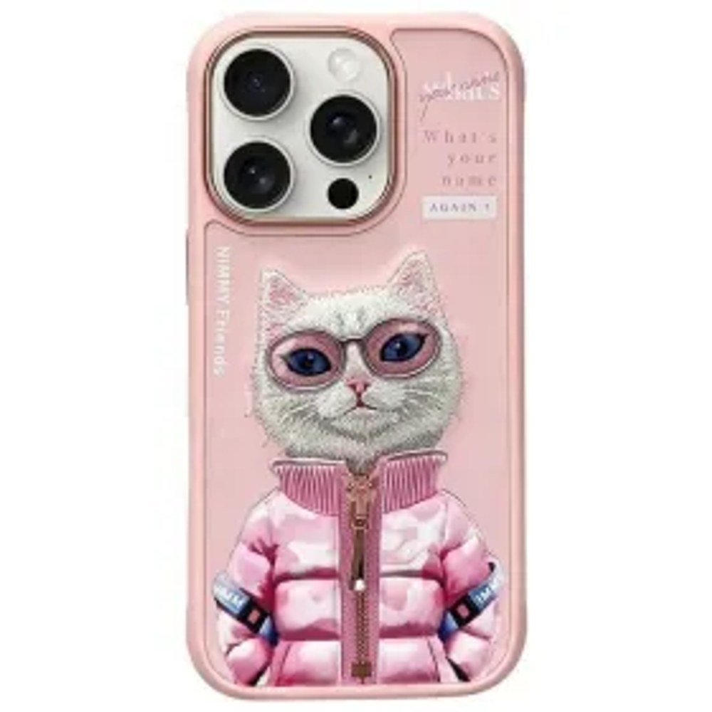 NIMMY pouzdro COOL&CUTE 2.0 Cat pro IPHONE 16 Pro růžové