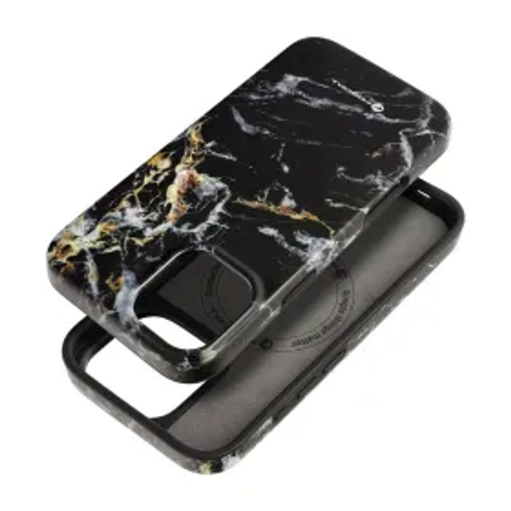 F-PROTECT Mirage, vojenské pouzdro kompatibilní s MagSafe pro IPHONE 16 PLUS, černé mramorování