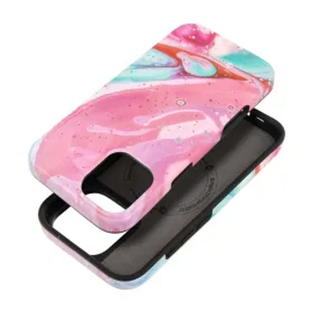 F-PROTECT Mirage, vojenské pouzdro kompatibilní s MagSafe pro IPHONE 16 PLUS růžový mramor