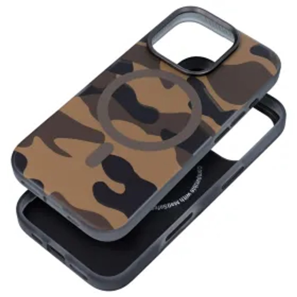 F-PROTECT Levels s technologií Dual Layer 4D, kompatibilní s vojenským drop-testem pro IPHONE 16 PRO pouštní kamufláž
