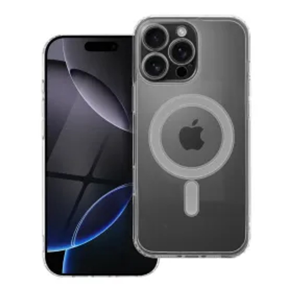 ČIRÉ pouzdro MAG COVER s ochranou fotoaparátu kompatibilní s MagSafe pro IPHONE 16 Pro Max transparentní