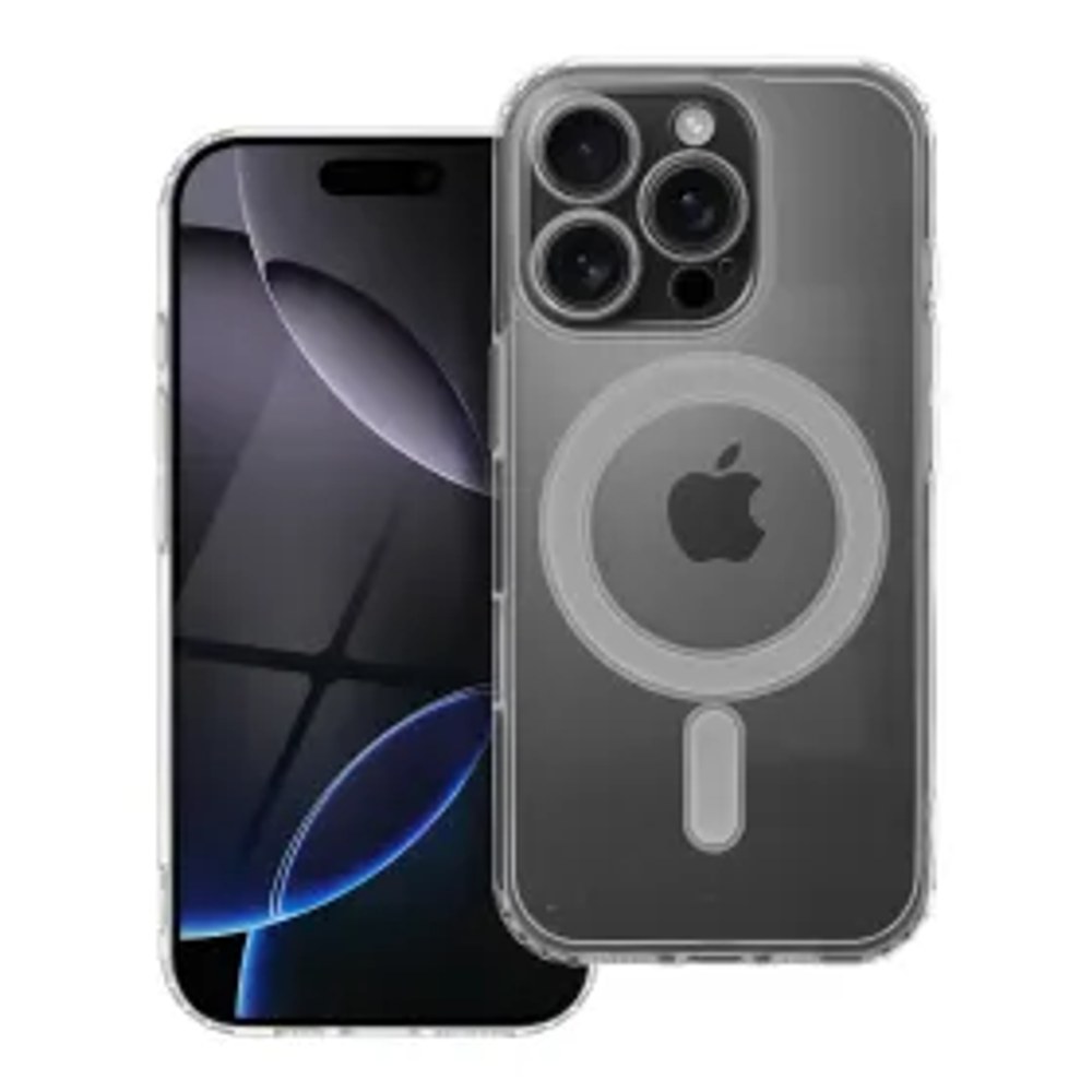 ČIRÉ pouzdro MAG COVER s ochranou fotoaparátu kompatibilní s MagSafe pro IPHONE 16 PRO transparentní