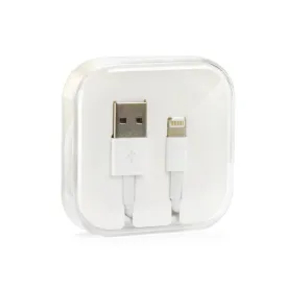 Kabel USB pro iPhone Lightning 8-pin HD4 1 metr bílý BOX