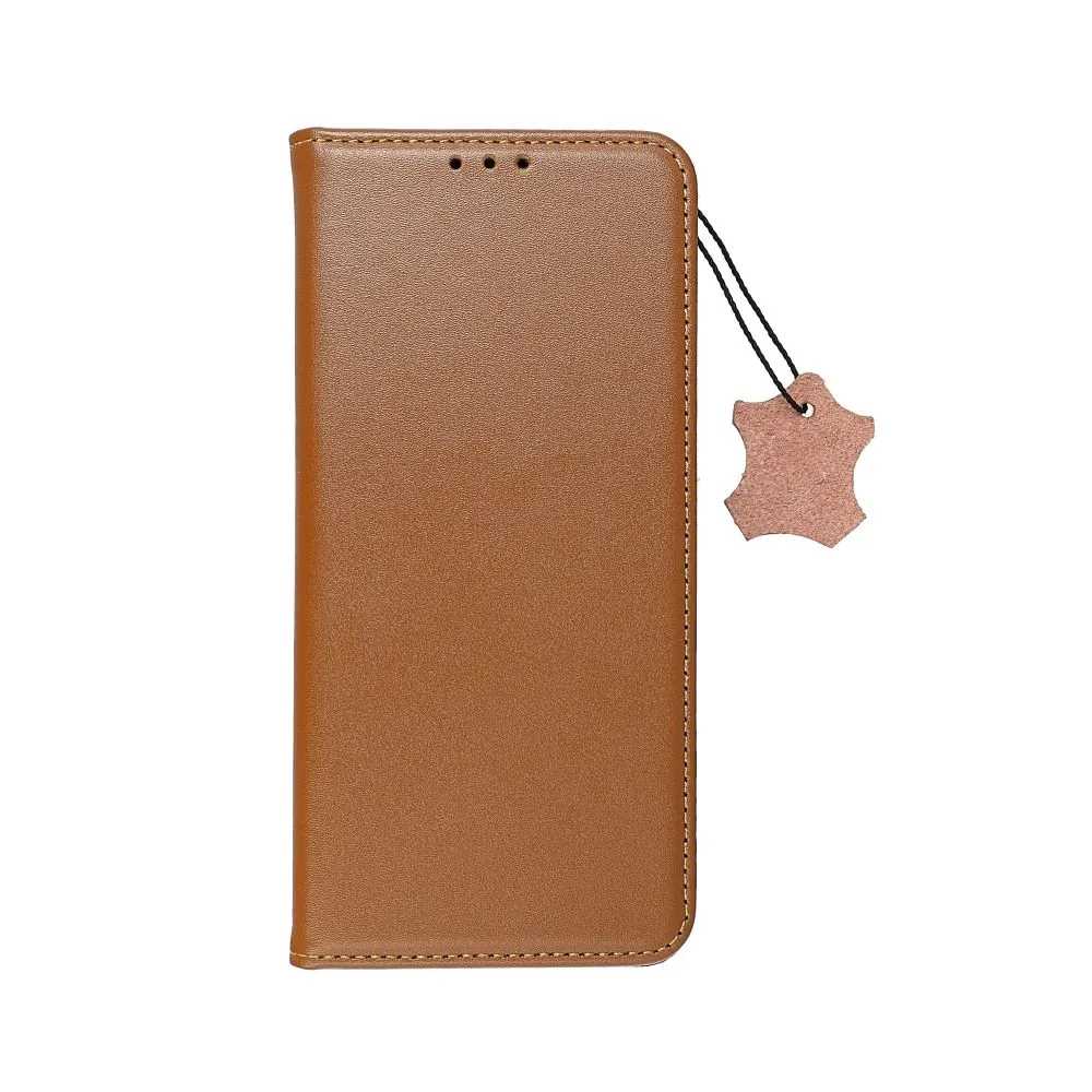 Kožené pouzdro SMART PRO pro IPHONE 16 Plus hnědé