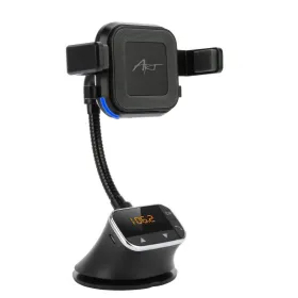 Držák do auta 4v1 (transmiter FM + nabíječka 10W + reproduktor do auta) MP3TR FM-09