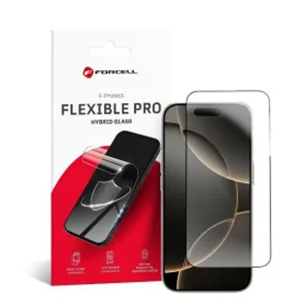 Flexible Nano Glass 5D pro iPhone 16 Pro černá