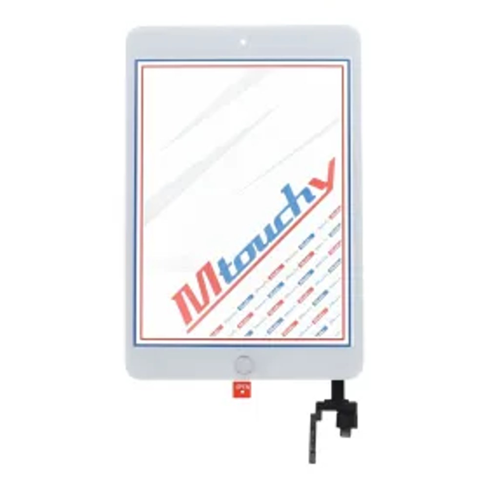 MUSTTBY Dotyková deska + zadní nálepka + Home pro iPAD Mini 3 (bílá)