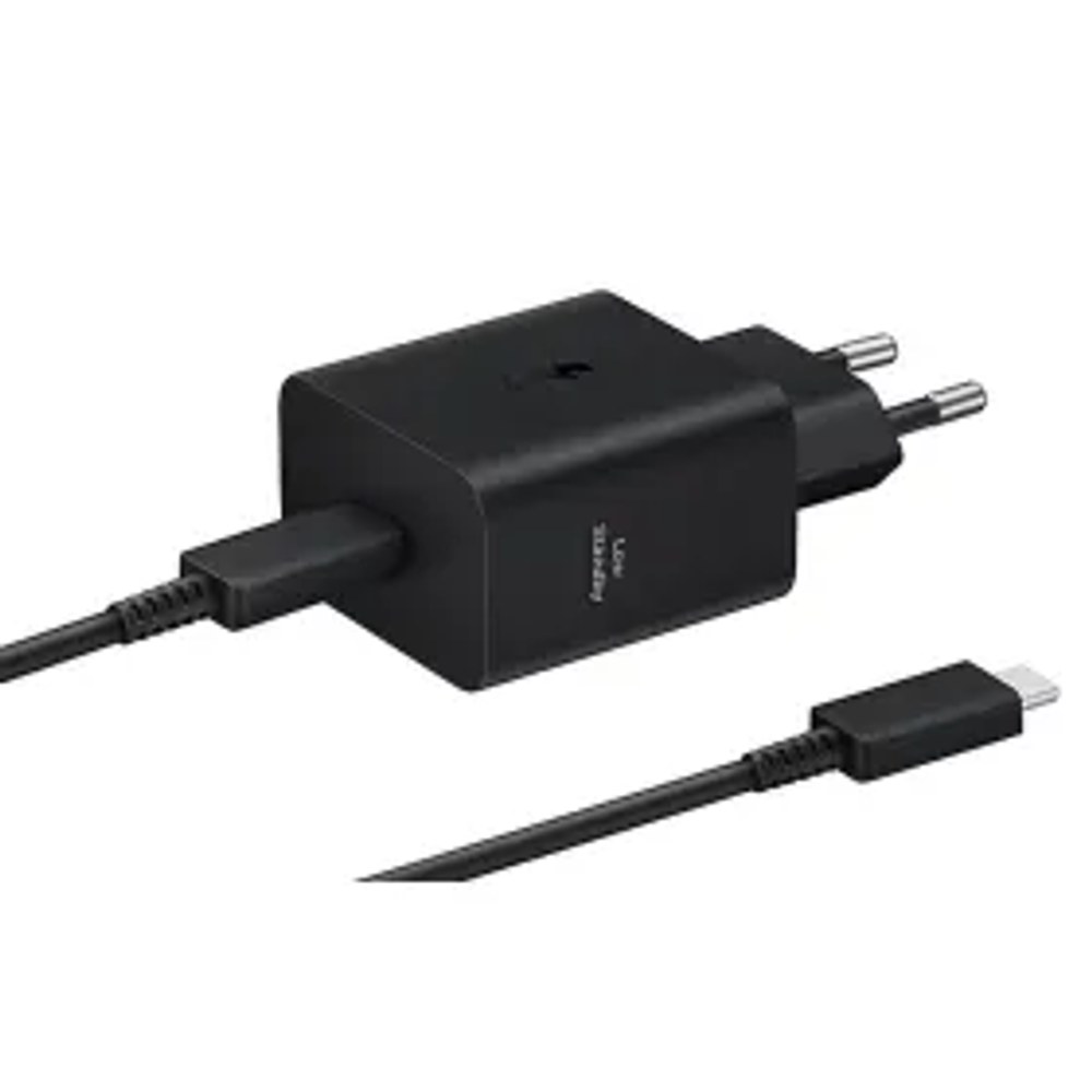 SAMSUNG originální nabíječka Type C + kabel Type C to Type C PD 3A 45W EP-T4511XBEGEU černý blistr