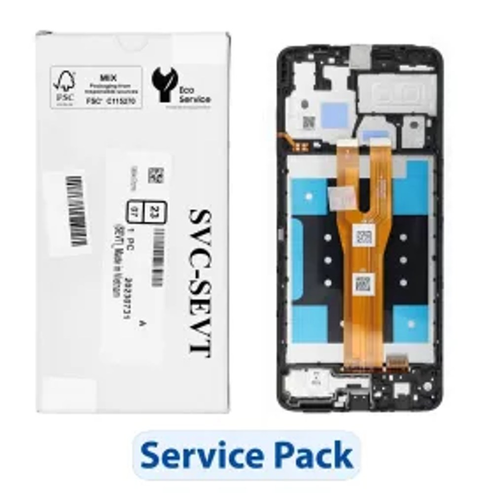 ServicePack LCD displej pro SAMSUNG A06 A065 GH81-26440A Black