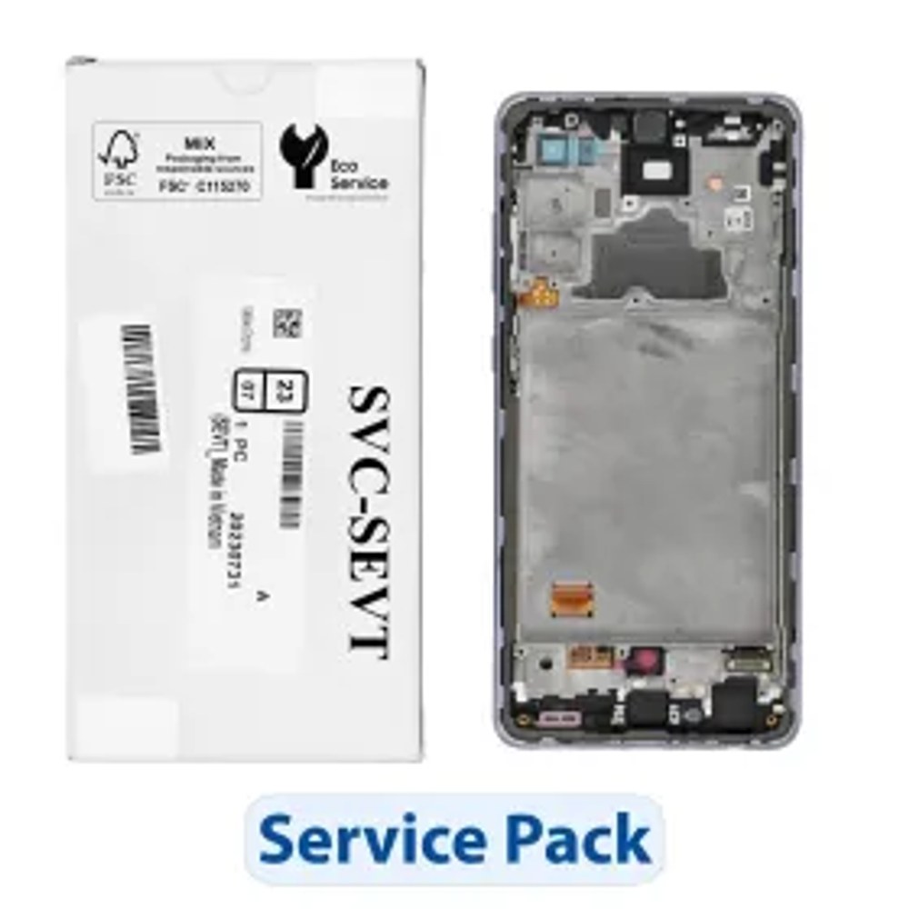 ServicePack LCD displej pro Samsung A72 A725F GH82-25460C Purple